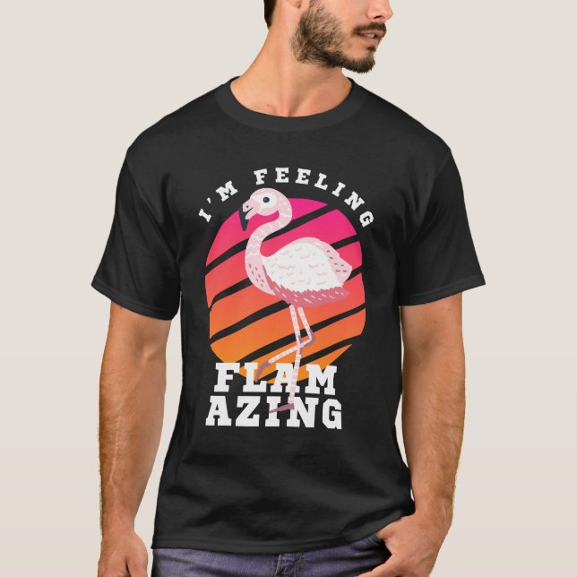 Flamazing Funny Flamingo Pun T Shirt (Framsida)