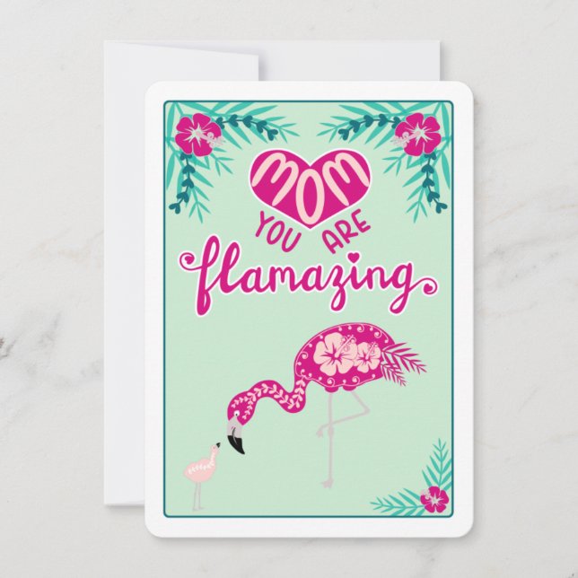 Flamazing Mors dag Card Kort (Framsida)