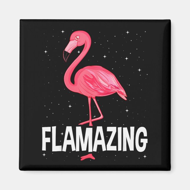 Flamazing Nk Flamingo Novelty Flamingo Lover Funny Magnet (Framsidan)