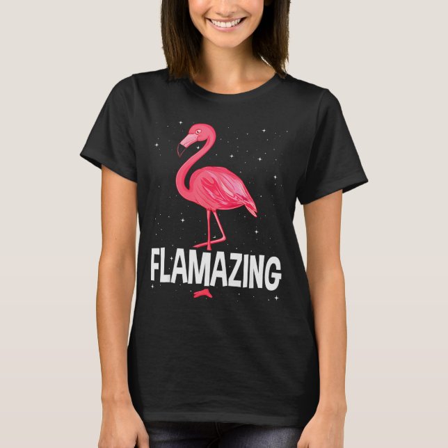 Flamazing Nk Flamingo Novelty Flamingo Lover Funny T Shirt (Framsida)
