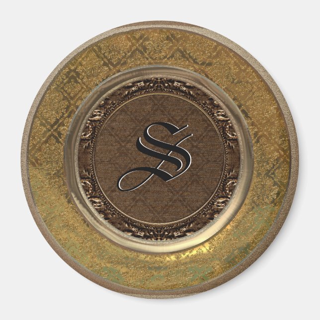 Flambeau Victorian Monogram Magnet (Framsidan)