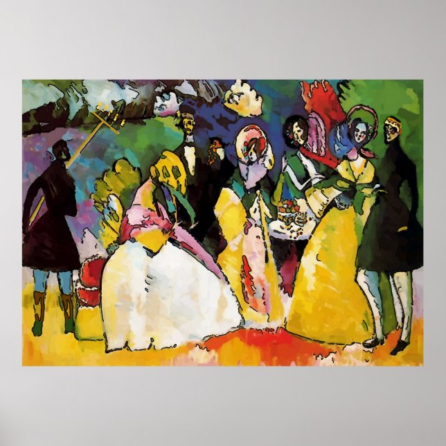 Flambeau vid Mardi Gras Party Poster (Framsidan)