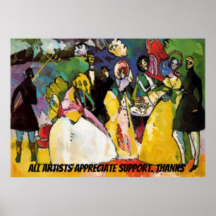 Flambeau vid Mardi Gras Party Poster