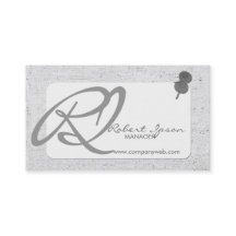 Flambojant monogrammat med linne och pensel