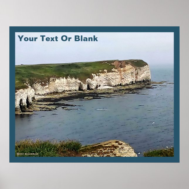 Flamborough Head Chalk Cliffs Poster (Framsidan)