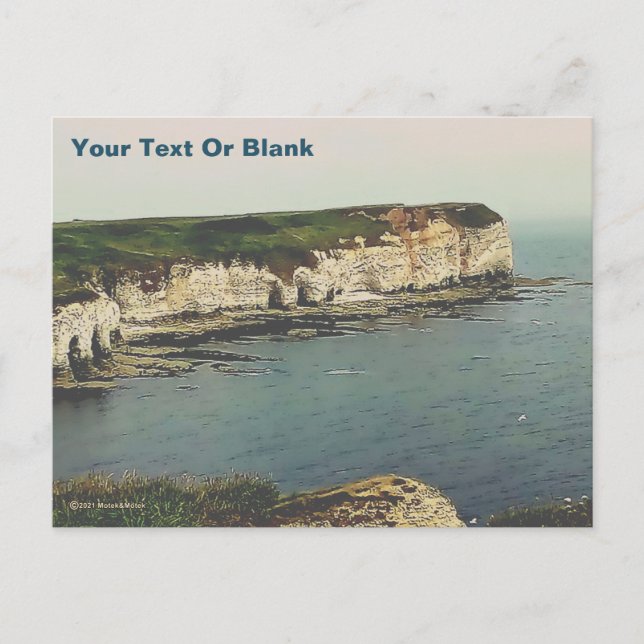 Flamborough Head-kalkklippor Vykort (Framsida)