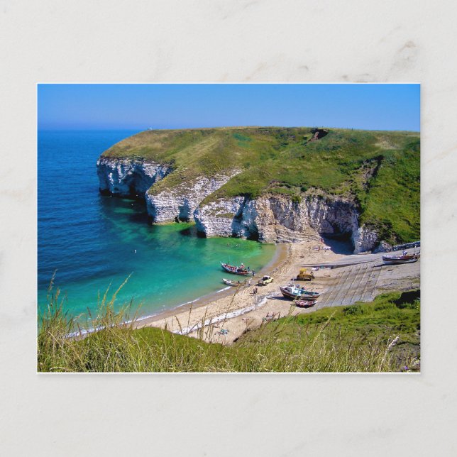 Flamborough, North Landing Vykort (Framsida)