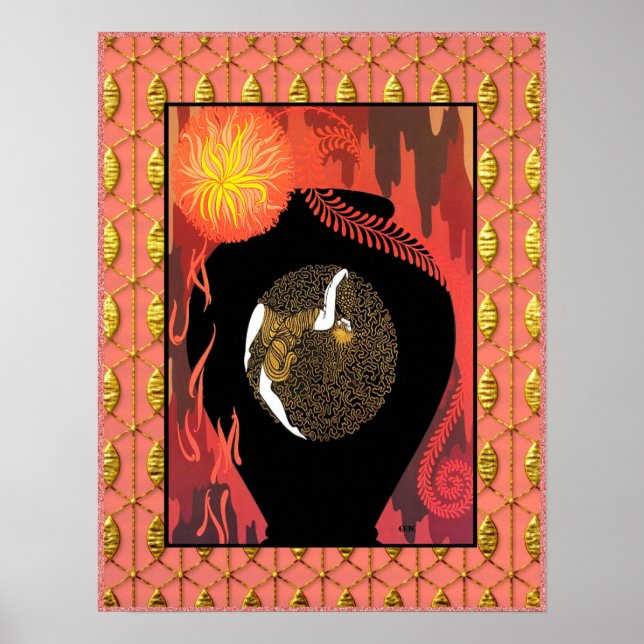 Flamboyant Art Deco (ERTE) Poster. Poster (Framsidan)