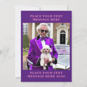 Flamboyant Lay Guy Humor Greeting Card Julkort