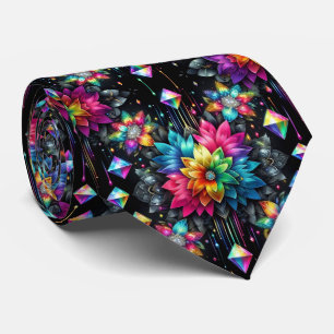 Flamboyant slips Regnbågsblommor och diamanter