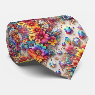 Flamboyant slips Regnbågsblommor och diamanter