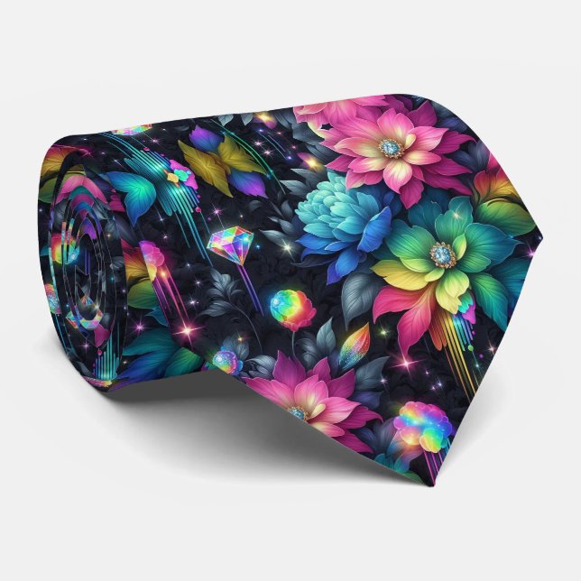 Flamboyant slips | Regnbågsblommor och diamanter (Rullad)