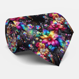 Flamboyant slips Regnbågsblommor och diamanter
