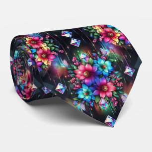 Flamboyant slips Regnbågsblommor och diamanter