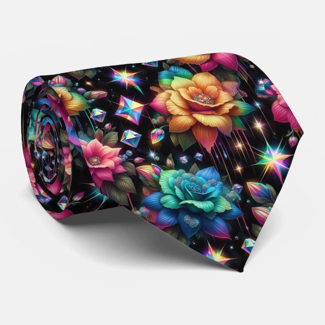 Flamboyant slips | Regnbågsblommor och diamanter (Rullad)