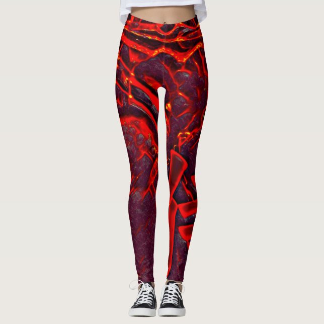 Flame Airbrush Leggings (Framsida)