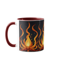 "Flame Burst Art Mugg"