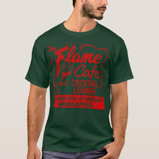 Flame Cafe och Cocktail Lounge Retro Defunect M T Shirt