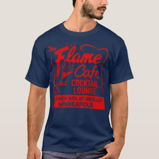 Flame Cafe och Cocktail Lounge Retro Defunect M T Shirt
