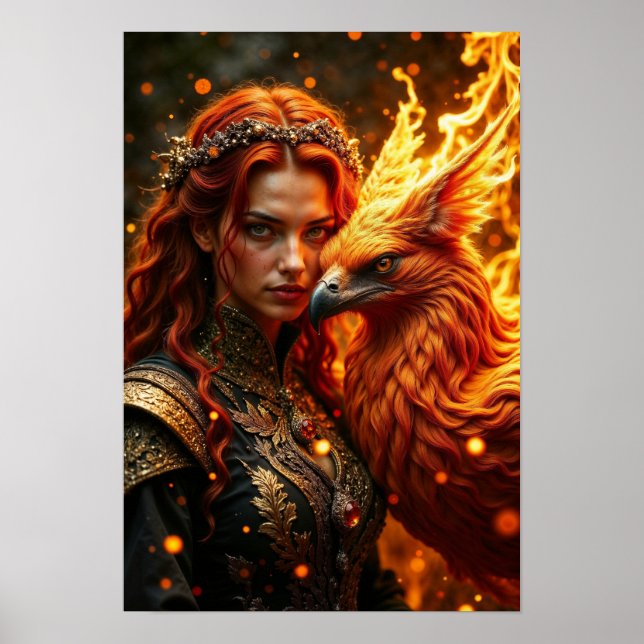 Flame Enchantress Fantasy Poster (Framsidan)
