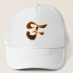 Flame F-brev Truckerkeps