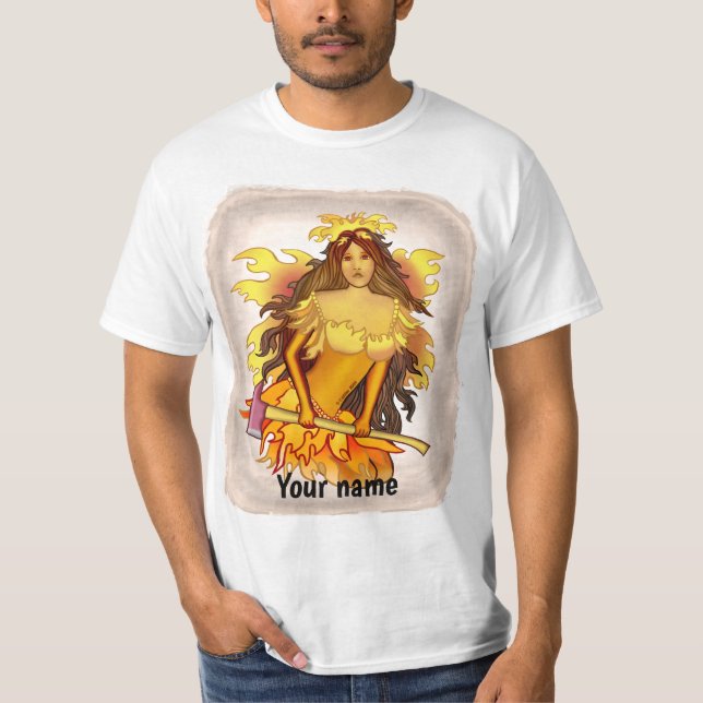 Flame Fairy Firefighter t-shirt (Framsida)