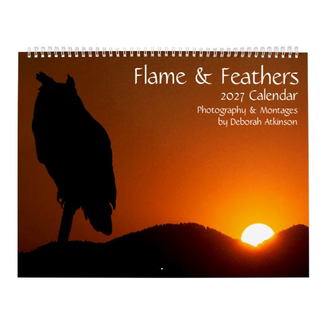 Flame & Feathers Fågel Siluett Kalender (Omslag)
