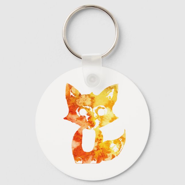 Flame Fox Nyckelring (Framsida)