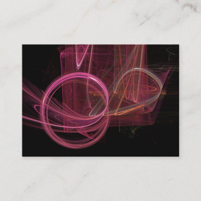 Flame Fractal 01 Visitkort (Framsida)