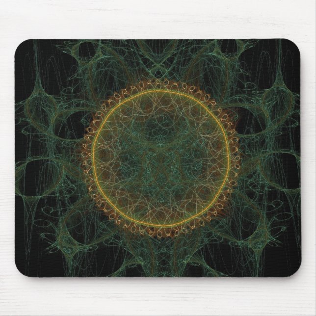 Flame Fractal Mousepad Musmatta (Framsidan)