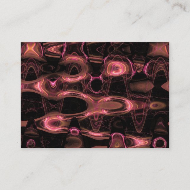 Flame Fractal Vågar 01 Visitkort (Framsida)