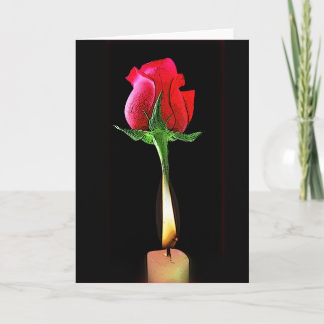 Flame Heart Card av Gregory Gallo Helgkort (Framsida)