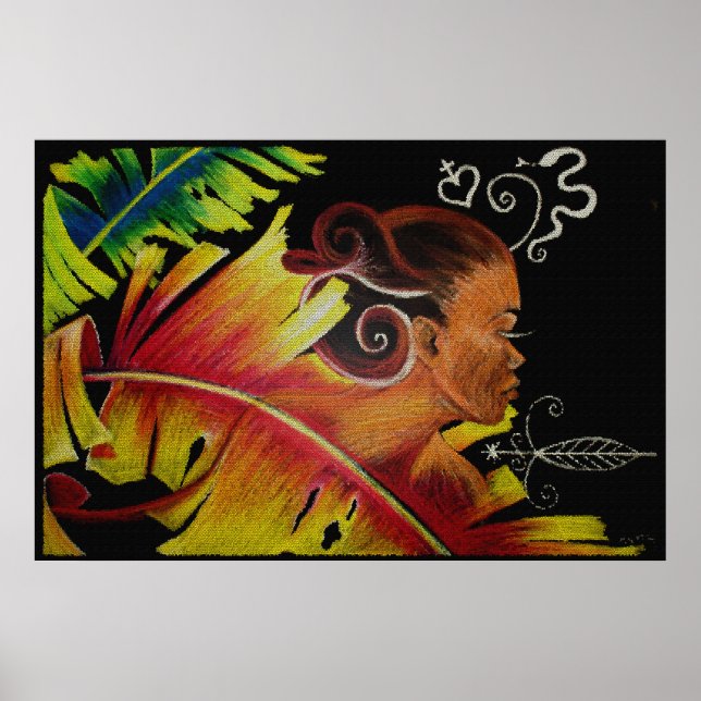 Flame IV Mosaic II Canvas Poster (Framsidan)