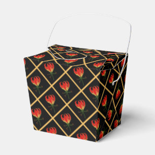 Flame Lily Gloriosa Favor Box Presentaskar