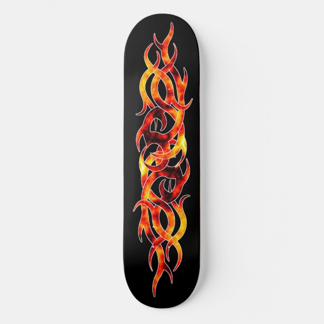 "Flame On" Skateboarddäck Mini Skateboard Bräda 18,5 Cm (Framsida)