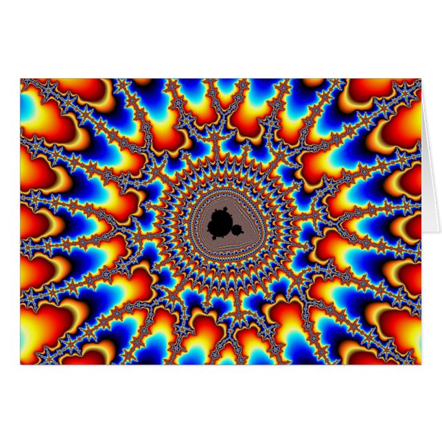 Flame Ring Hälsningskort (Framsidan Horizontal)