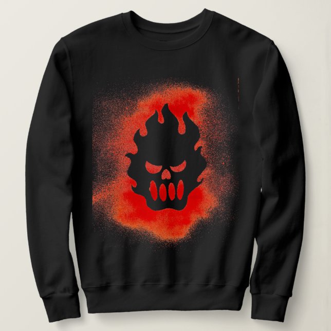 Flame Skull T Shirt (Design framsida)