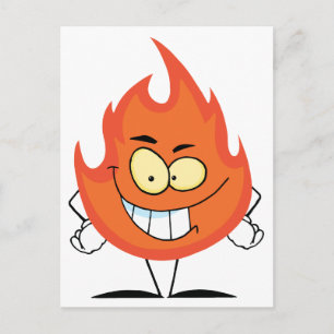 Flame Tecknade figurer Vykort