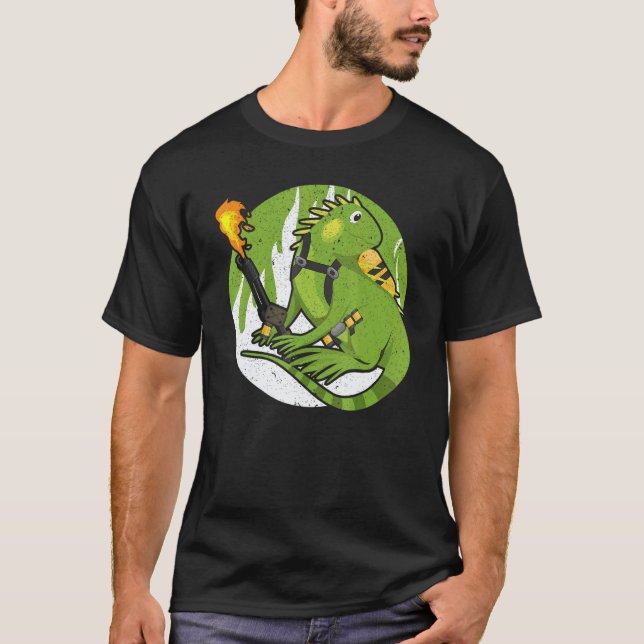 Flame Thrower  Flamethrower Hot Burn Dragon T Shirt (Framsida)