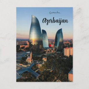 Flame Towers Baku Azerbajdzjan Vykort