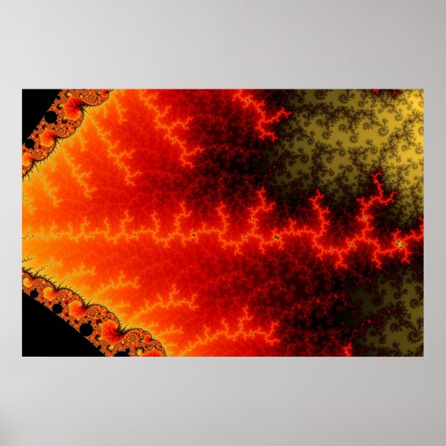Flame Zigzag Poster (Framsidan)