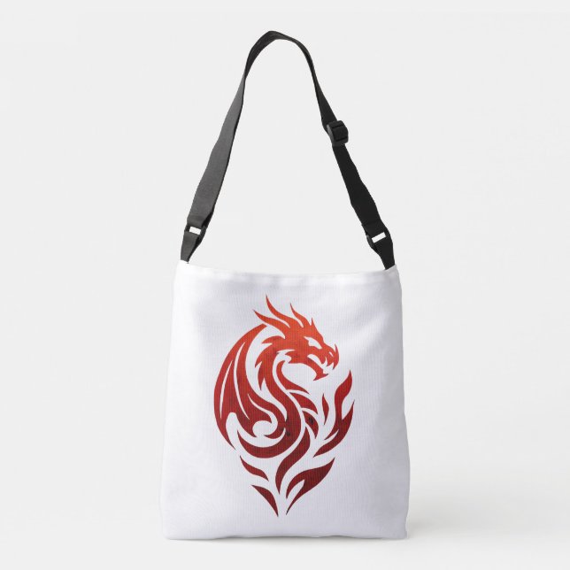 Flameborn Dargon Pact Dargon-logotyp Axelväska (Baksida)