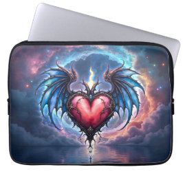 Flamebound Heart of the Moon – Gothic Cosmic Love  Laptop Fodral