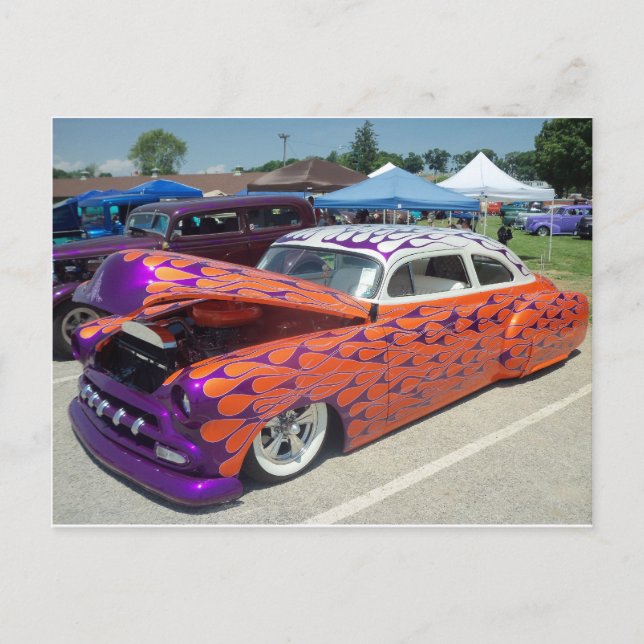 Flamed Sedan Vykort (Framsida)