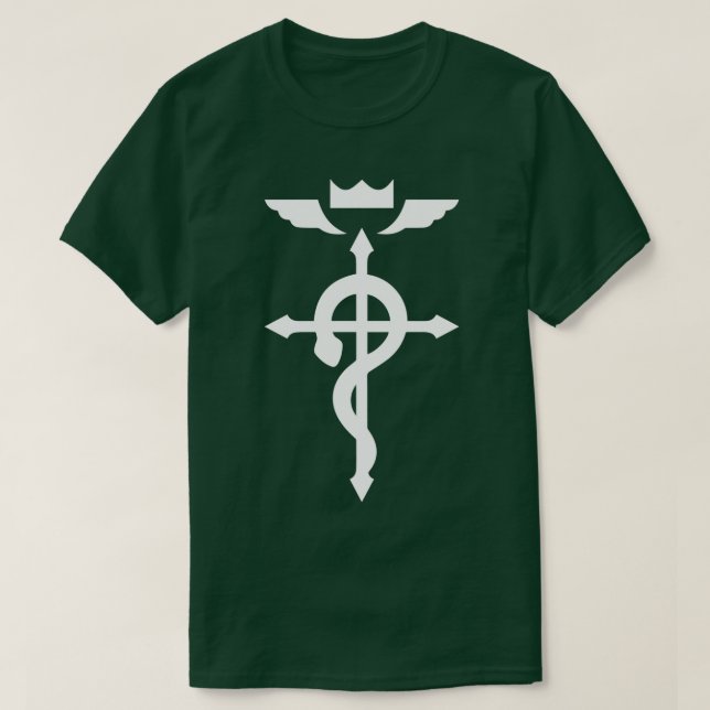 Flamels Cross Alchemy Symbol T Shirt (Design framsida)