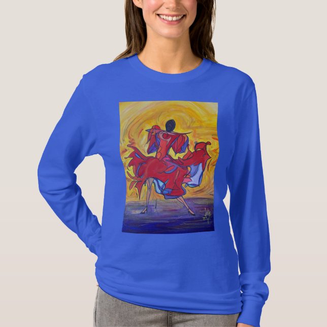 Flamenca Dancer Shirt T Shirt (Framsida)