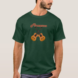 Flamenco 2 gitarrer t shirt