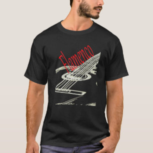 Flamenco Akustisk Gitarrspelare T Shirt