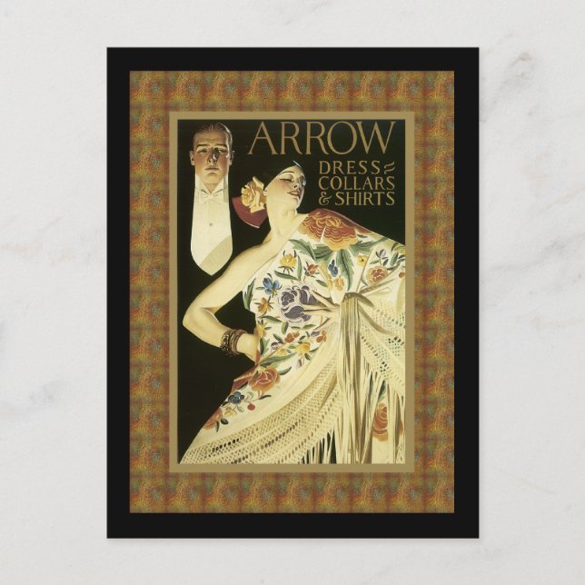 Flamenco Dance Girl Advertising Vykort (Framsida)