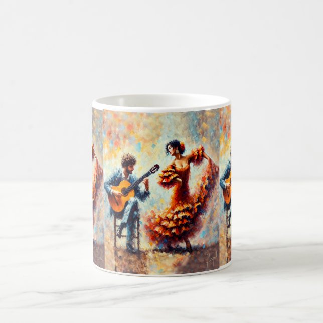 Flamenco Dance Kaffemugg (Center)